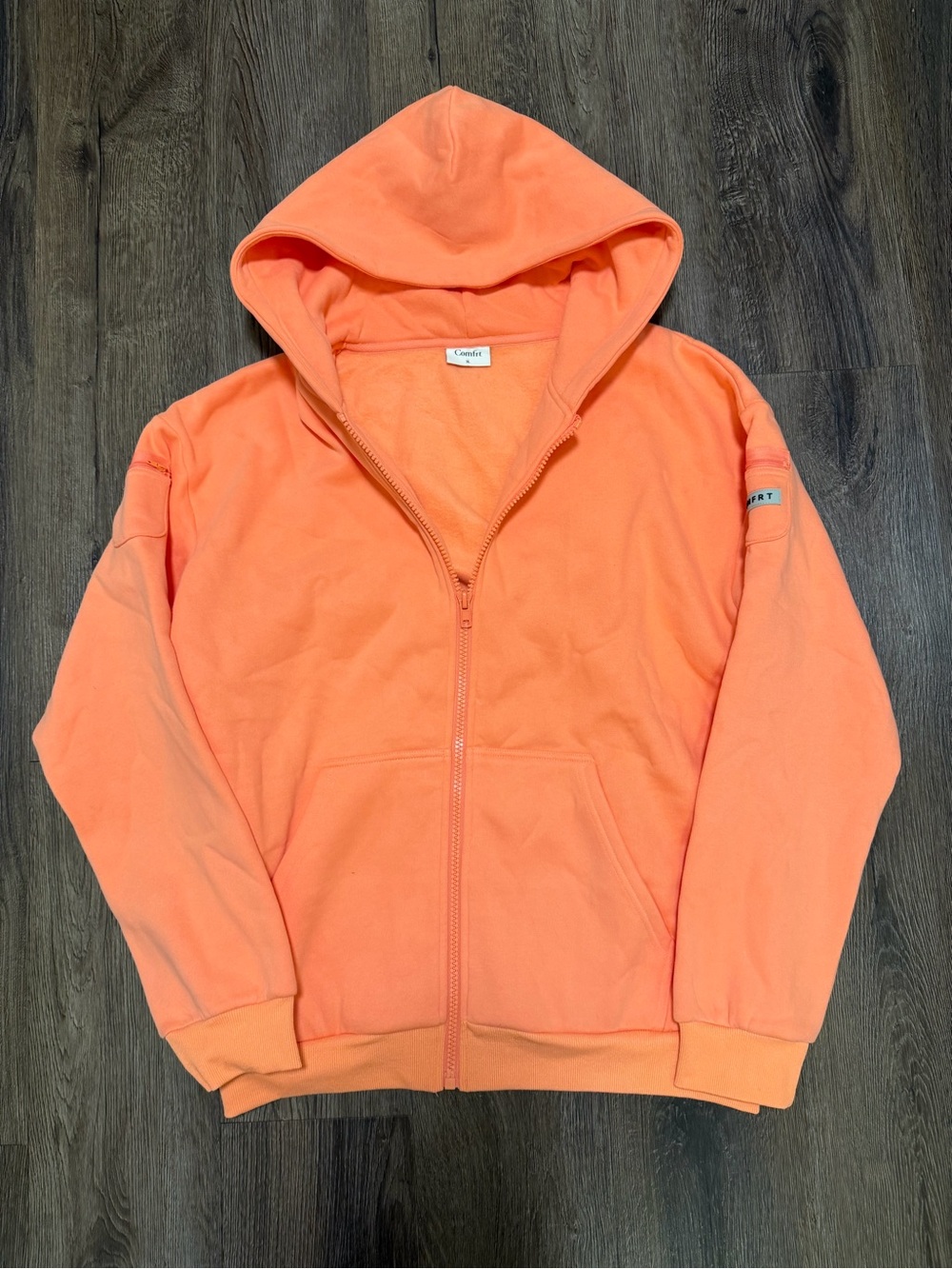 COMFRT Coral Zip Up Hoodie
